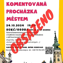 Večerní komentovaná procházka městem OBSAZENA